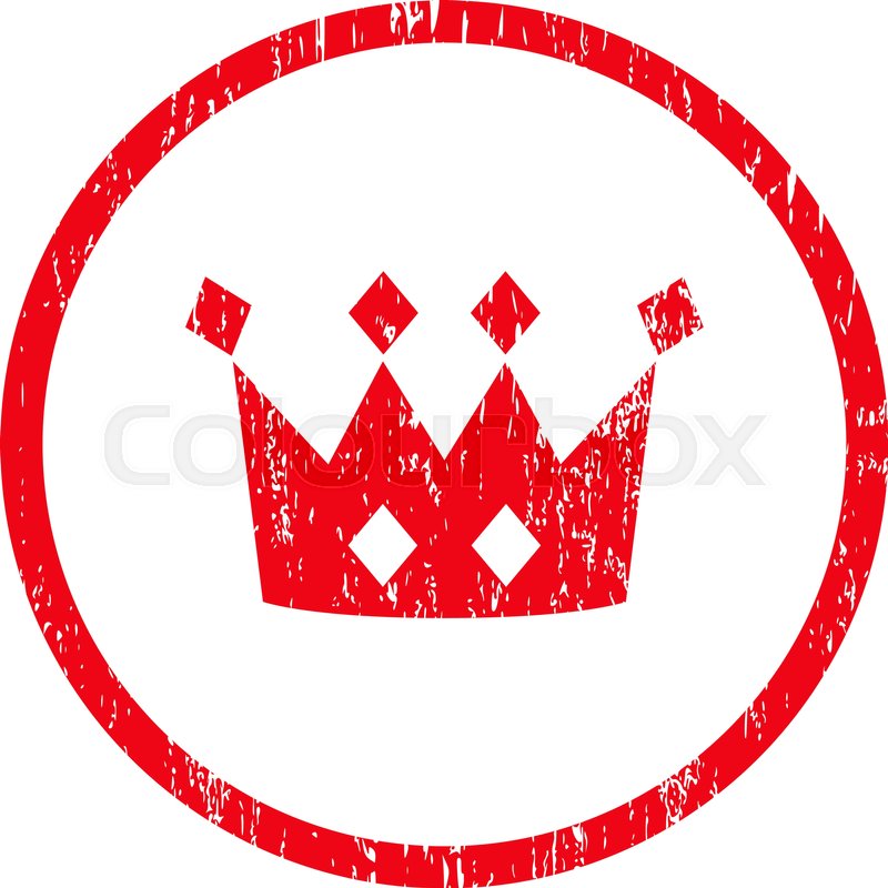 800x800 Crown Grainy Textured Icon For Overlay Watermark Stamps. Rounded