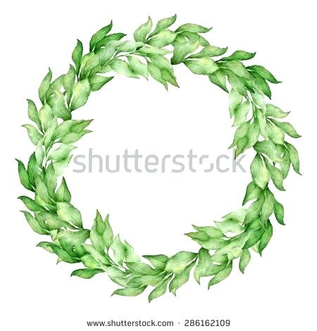 450x470 Template Olive Leaf Wreath Template Crown Download Stock Vector