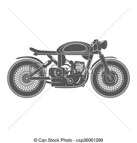 450x470 Old Vintage Motorcycle. Cafe Racer Theme. Old Vintage Motorcycle