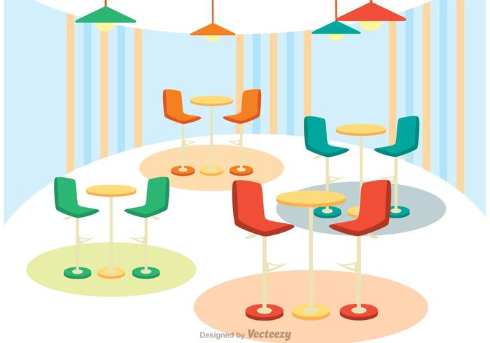 700x490 Interior Of Cafe Vector