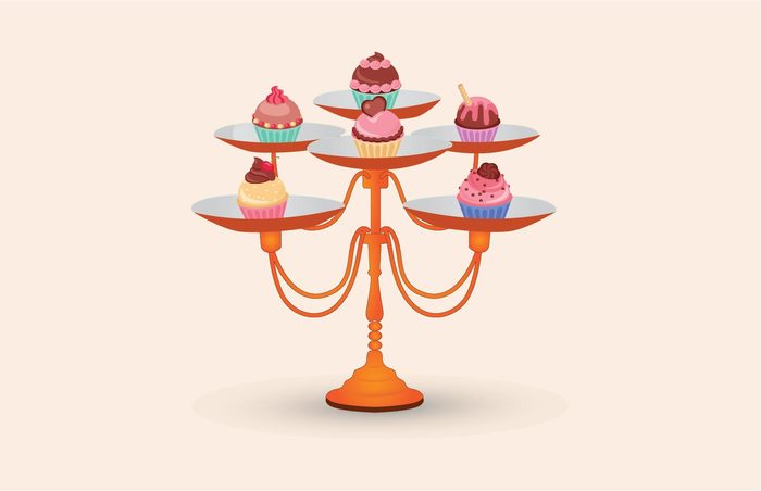700x452 Cupcake Stand Vector 122708