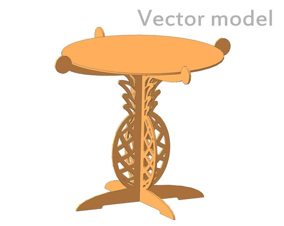 570x453 Pineapple Cake Stand Drawing Pineapple Candy Dish Laser Cut Etsy