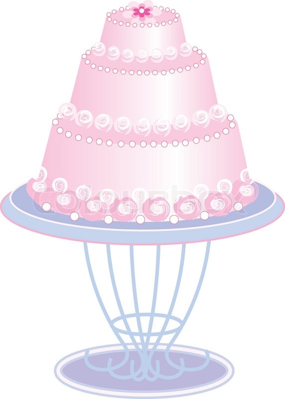 572x800 Sweet Cake Vector Illustration Stock Vector Colourbox