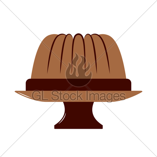 500x500 Bundt Cake And Cake Stand Gl Stock Images