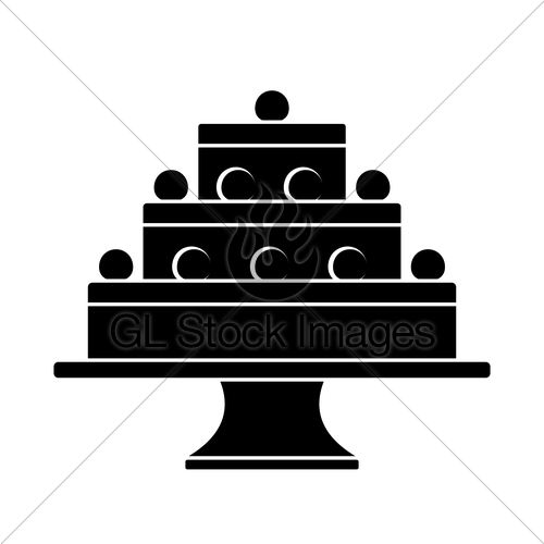 500x500 Cake And Cake Stand Gl Stock Images