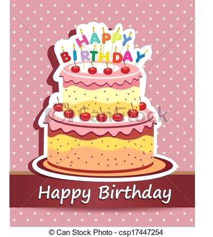 423x470 Clip Art Happy Birthday Cake Happy Birthday Cake Cards Vector