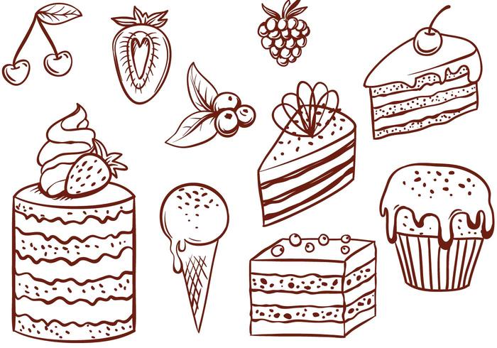 700x490 Free Cake Vectors