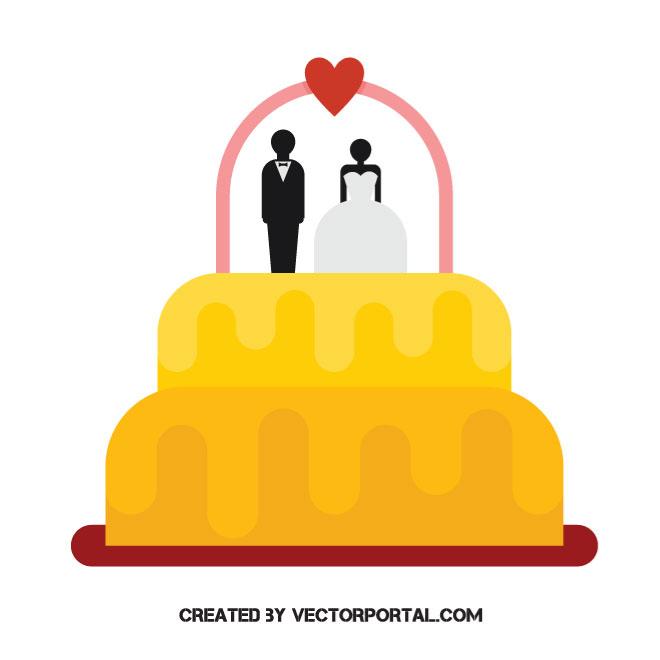 660x660 Wedding Cake Vector Clip Art