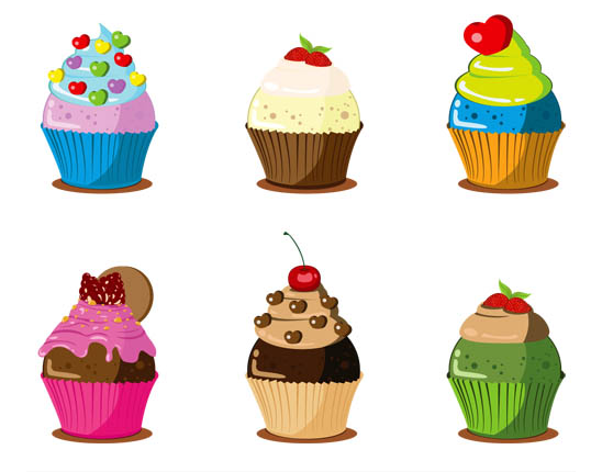 538x430 Different Cakes Vector Ai Format Free Vector Download