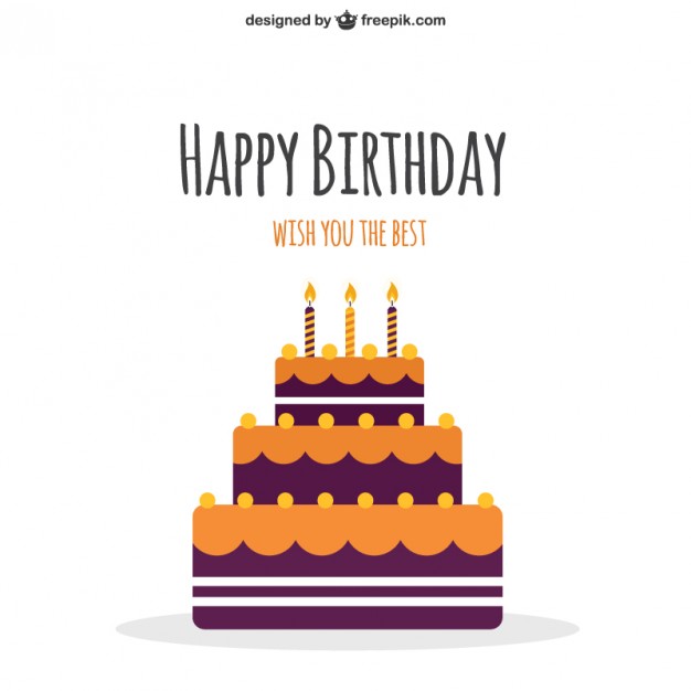 626x626 Happy Birthday Cake Vector Free Download