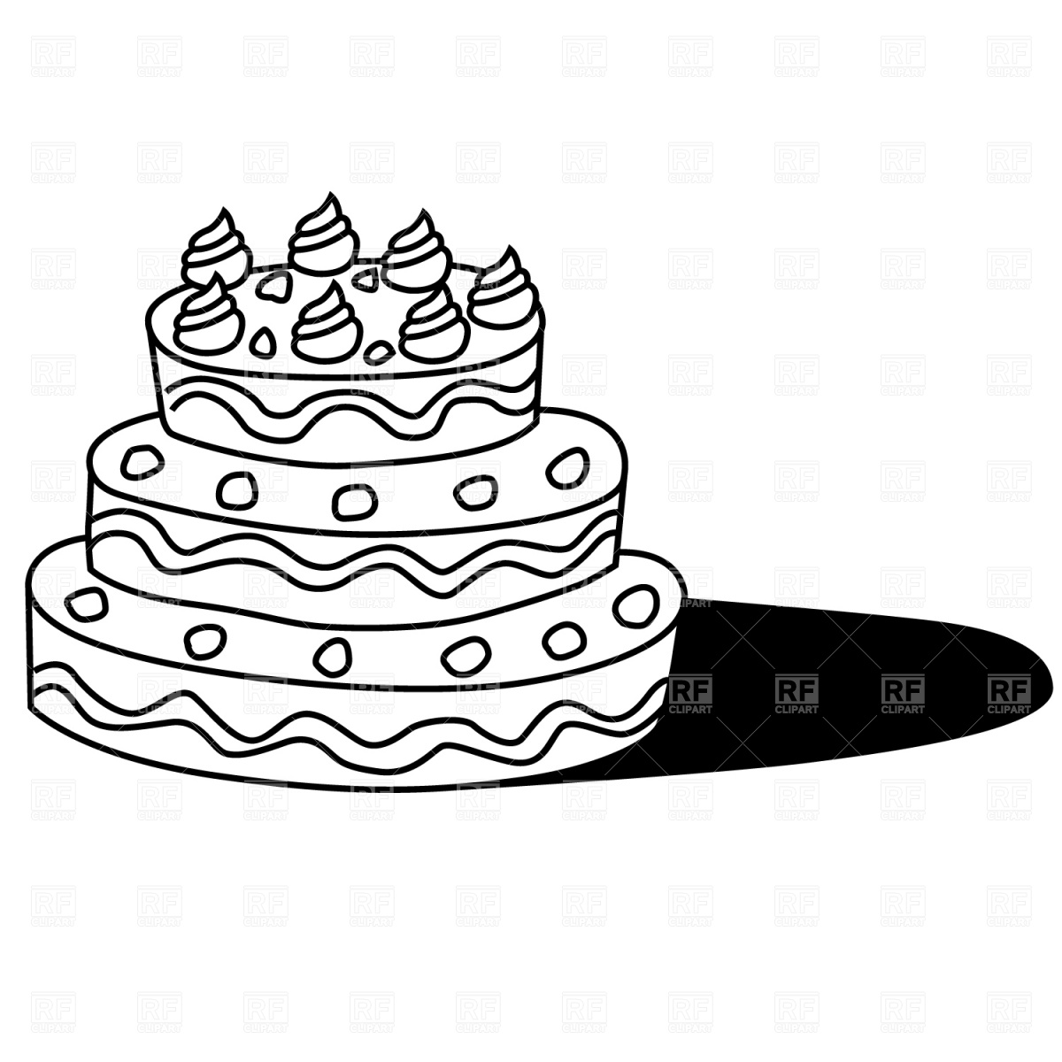 1200x1200 Birthday Cake Vector Image Vector Artwork Of Food And Beverages
