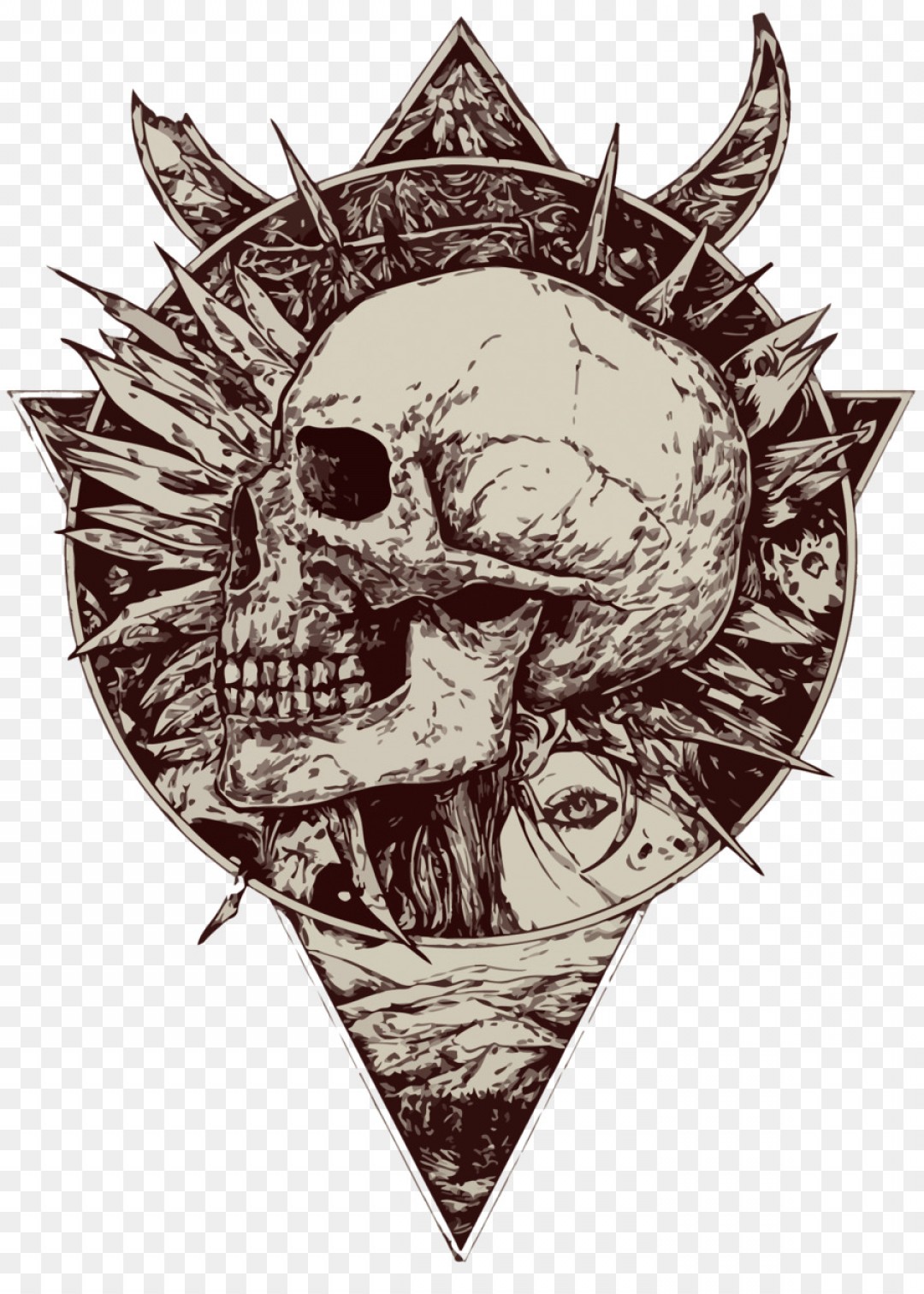1080x1512 Png Calavera Illustration Vector Skeleton Geekchicpro