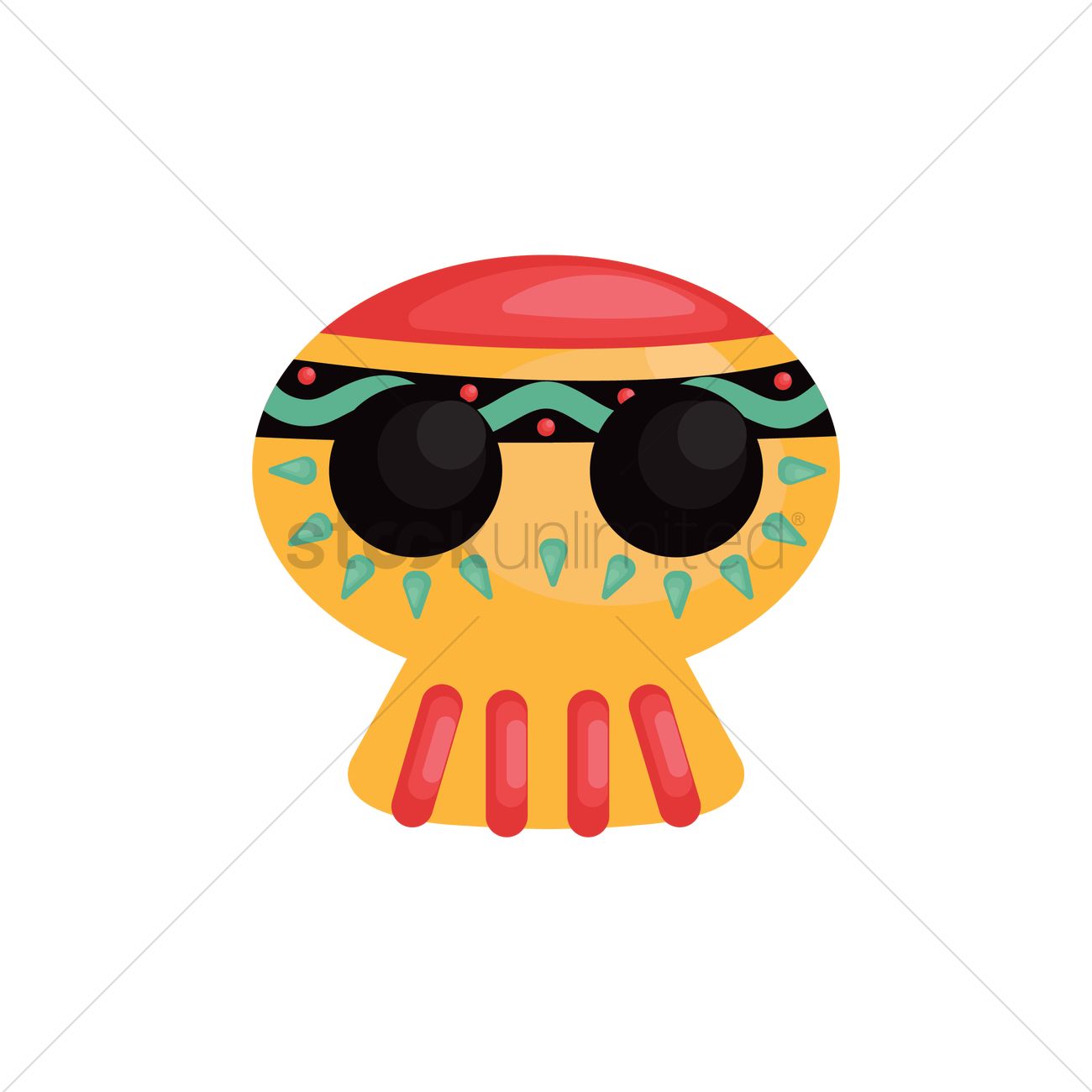 1300x1300 Calavera Vector Image