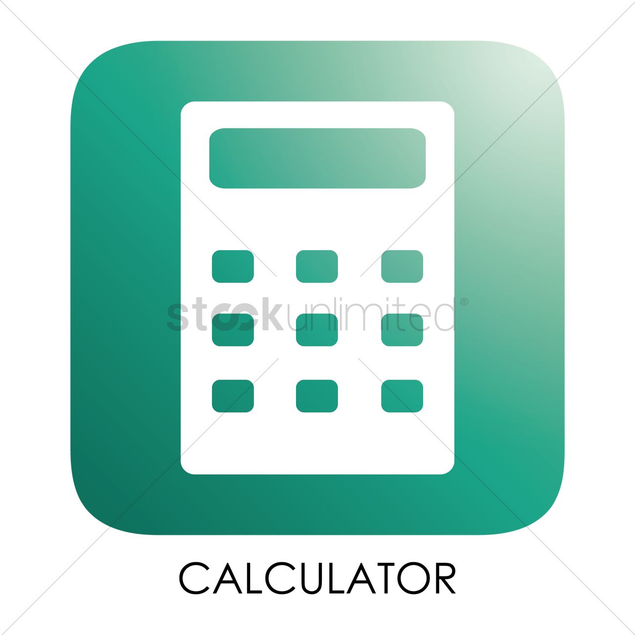 1300x1300 Calculator Icon Vector Image