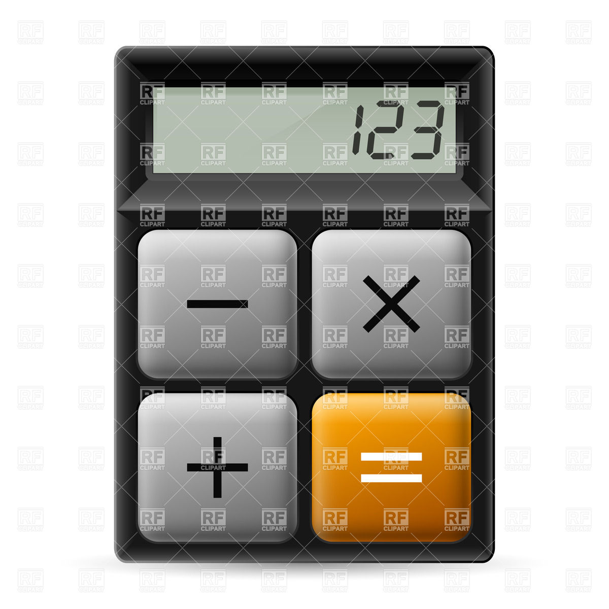 1200x1200 Simple Calculator Icon Vector Image Vector Artwork Of Icons And