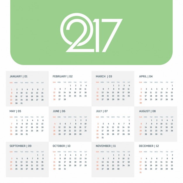 Calendar 2017 Vector Free Download at GetDrawings | Free download