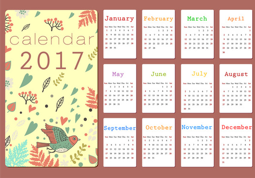 526x368 October 2017 Calendar Free Vector Download (1,761 Free Vector) For