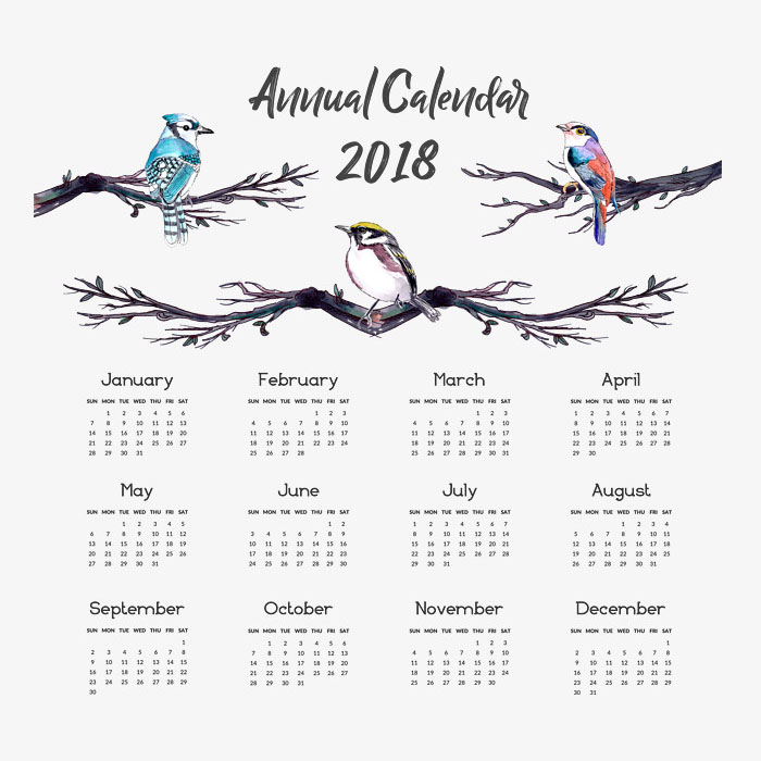 700x700 Calendar 2018 Vector, Psd And Png For Free Download