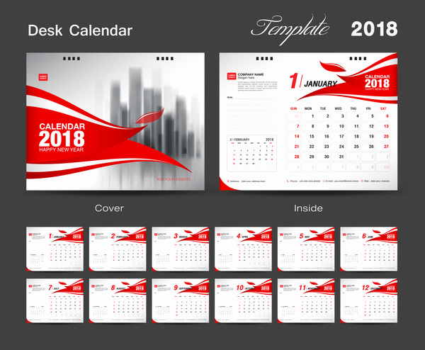 600x494 Psd Calendar 2018 Calendar Template For 2018 Vector Free Download