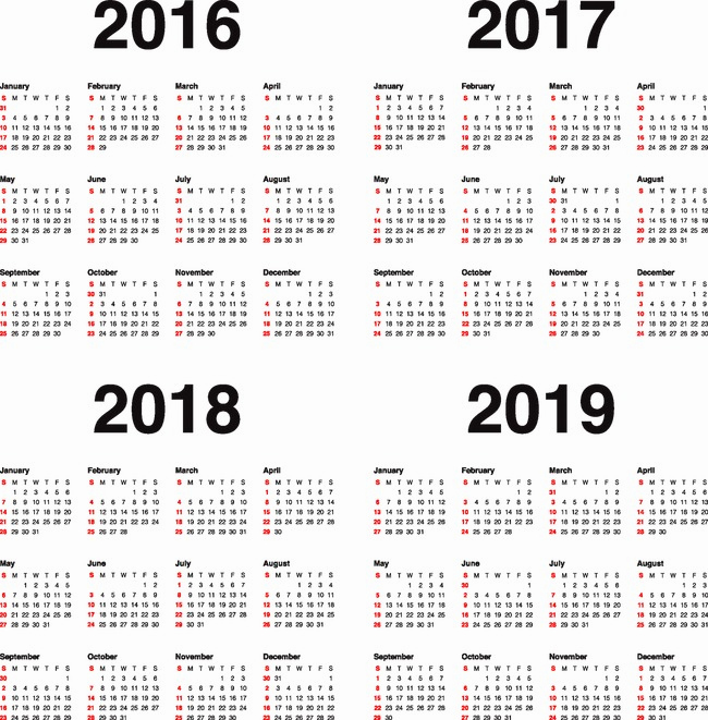 Calendar 2018 Vector Free Download at GetDrawings | Free download