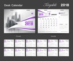 280x235 Desk Calendar Vector
