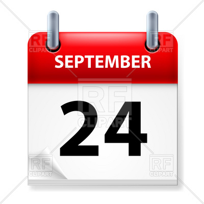400x400 24 Of September On Calendar Icon Vector Image Vector Artwork Of
