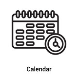 160x160 Calendar Icon Vector Sign And Symbol Isolated On White Background