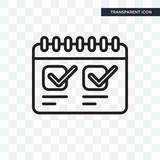 160x160 Calendar Vector Icon Isolated On Transparent Background, Calendar