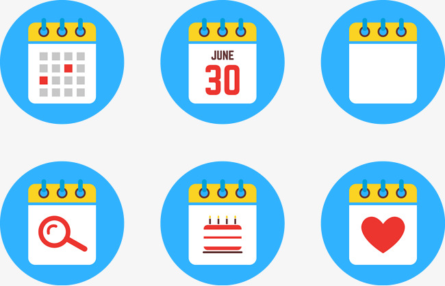 650x418 Vector Blue Calendar Icon, Blue Vector, Calendar Vector, Icon