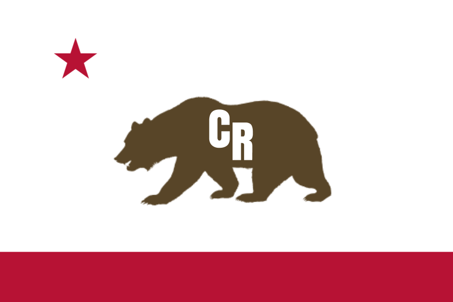 898x599 California Flag Vector