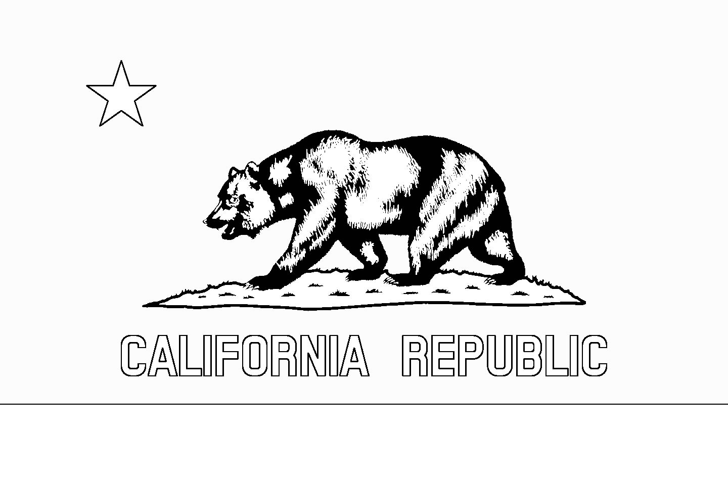 1440x960 Flag Of California