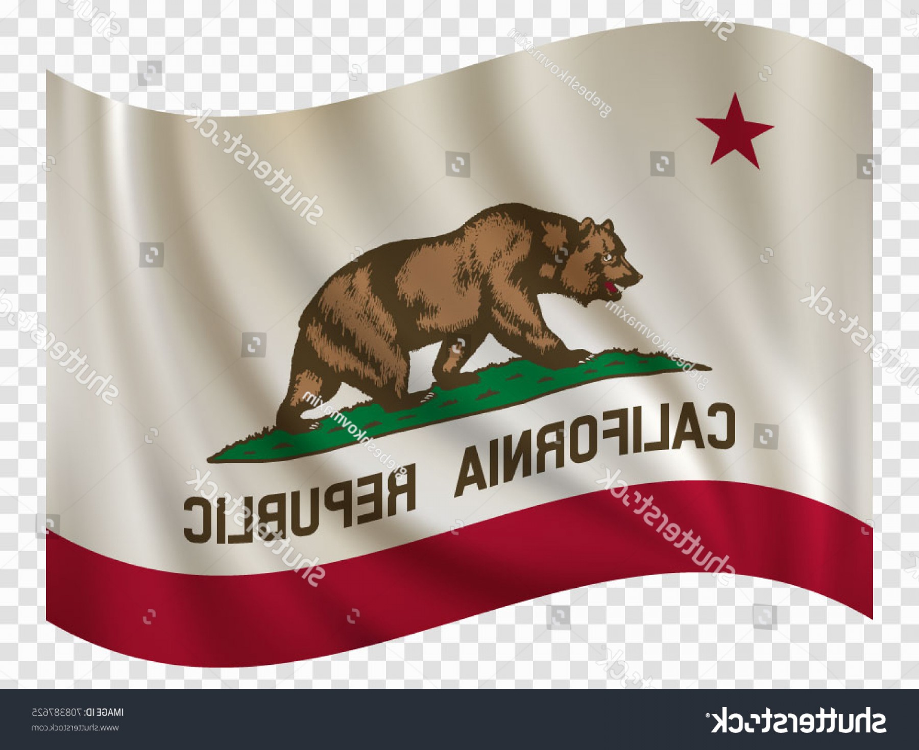 1800x1470 Waving Flag California State Usa Vector Rongholland