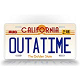 160x160 Back To The Future Movie License Plate California