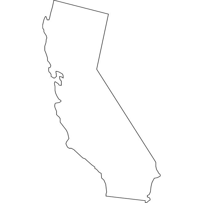 660x660 California Vector Map California Map 2018