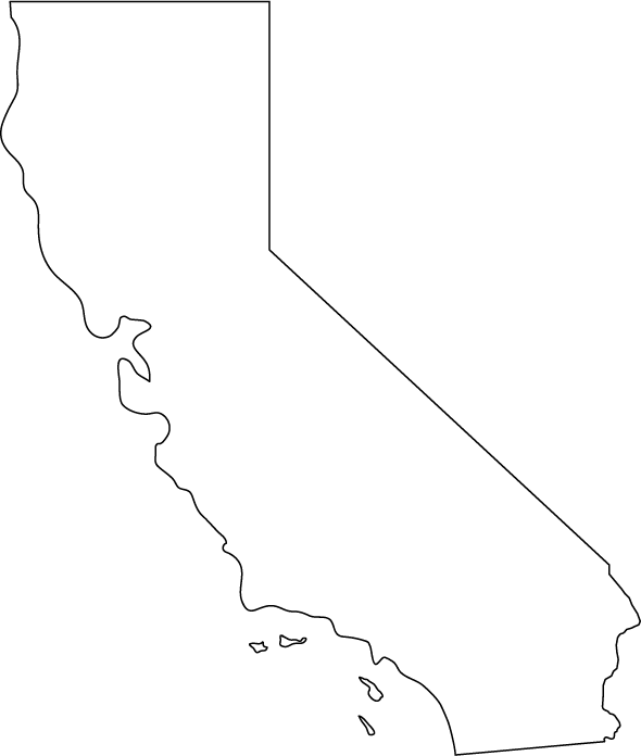 590x696 Collection Of Free California Vector Outline. Download On Ubisafe