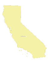 156x202 Free Digital California Outline Blank Map