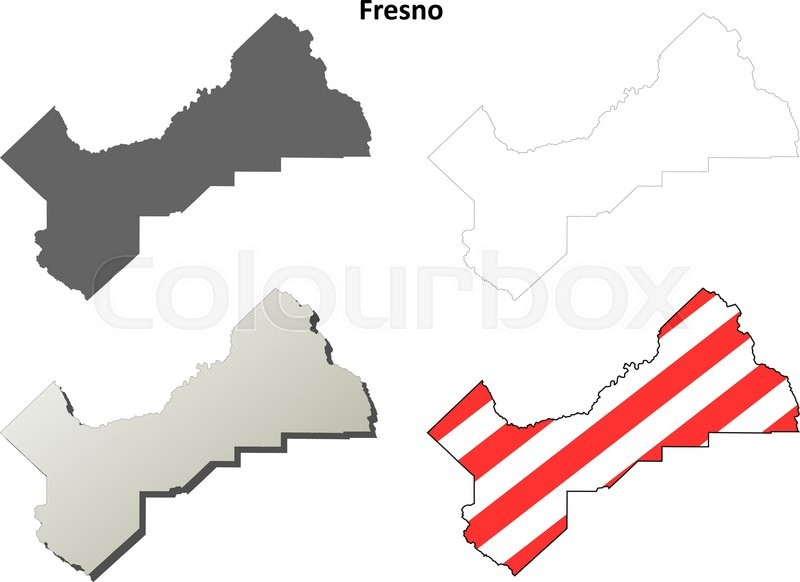 800x582 Fresno County California Map Fresno County California Blank