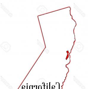 300x300 Photostock Vector Blue Abstract Outline Map Of California Arenawp