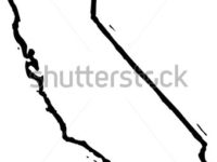 200x150 California Map Drawing California Map Drawing Black White Vector