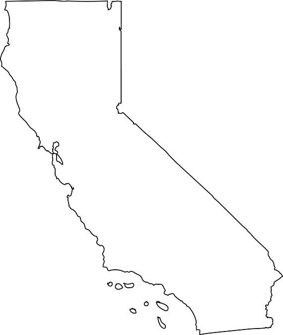 570x673 California Vector State Clipart Svg Png Tearing Map