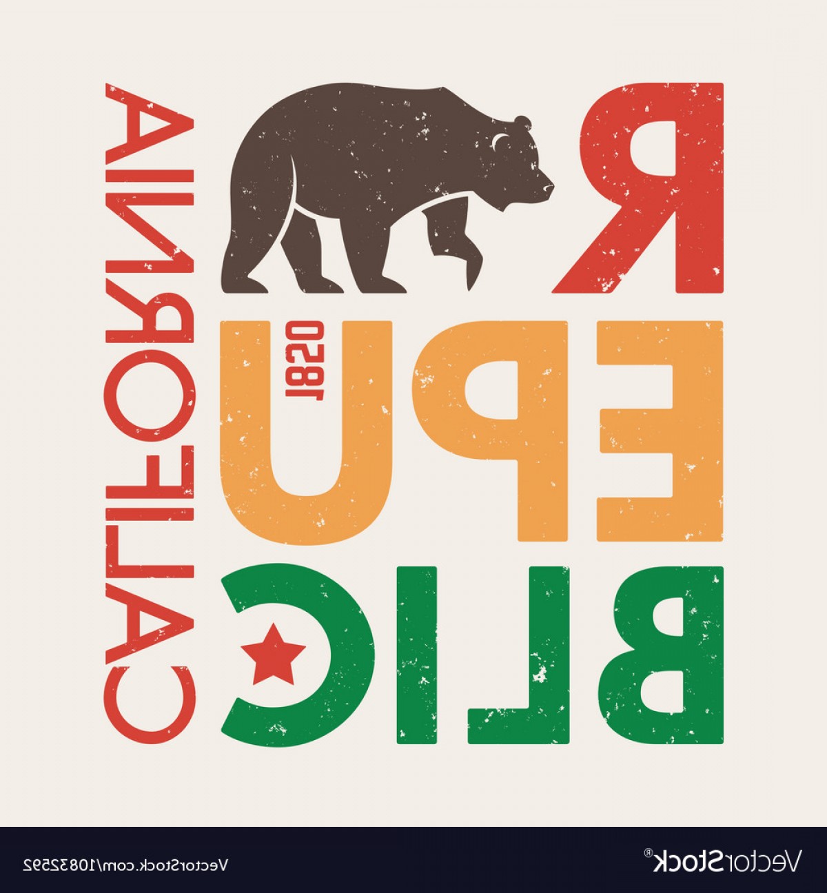 1200x1296 California Republic T Shirt With Grizzly Bear Vector Rongholland