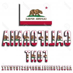 300x300 Photostock Vector State Flag Of California Republic With Brown