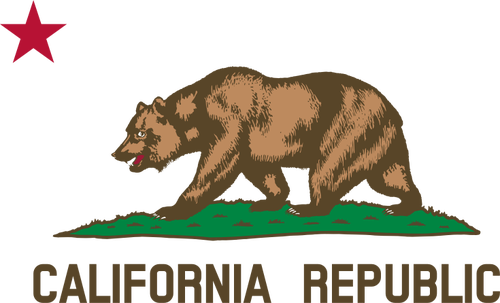 500x303 Detail From Flag Of California Republic Vector Image Public