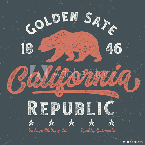 500x500 Golden State California Republic