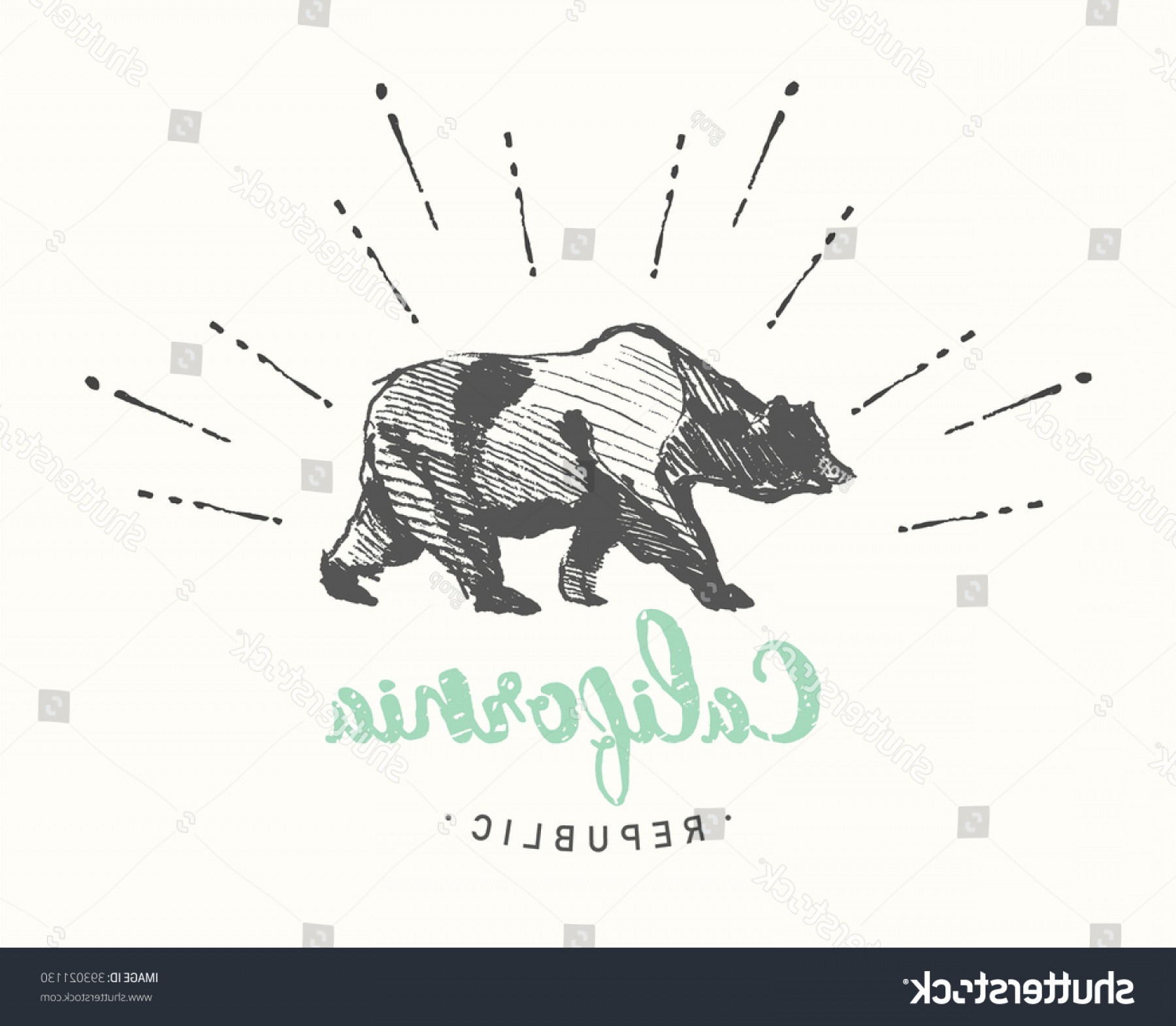 1800x1570 California Republic Vintage Emblem Hand Drawn Lazttweet