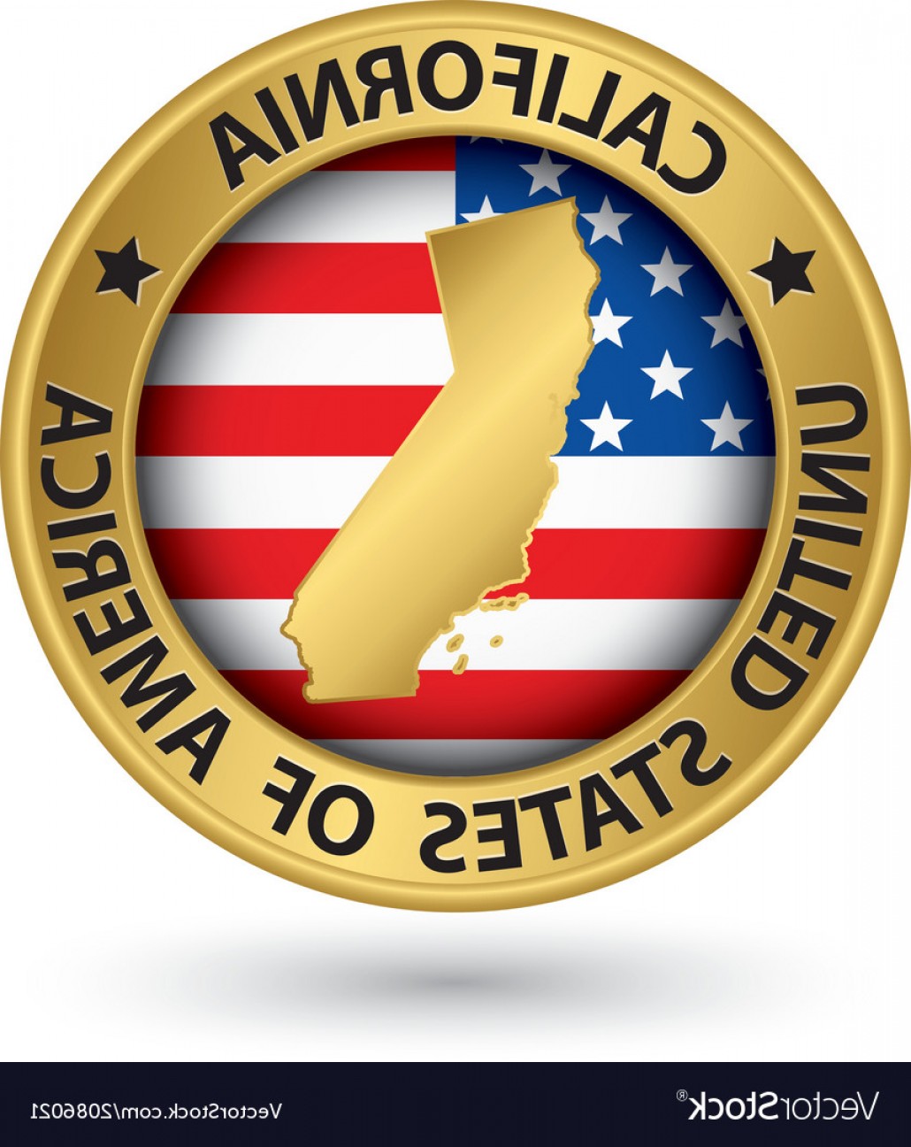 1030x1296 California State Gold Label With State Map Vector Geekchicpro
