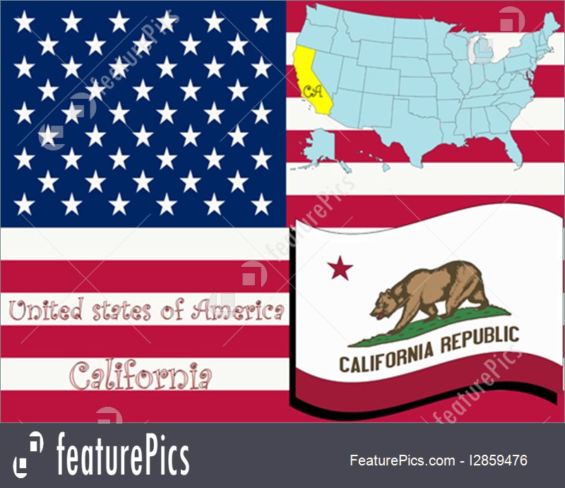 800x691 Flags California State