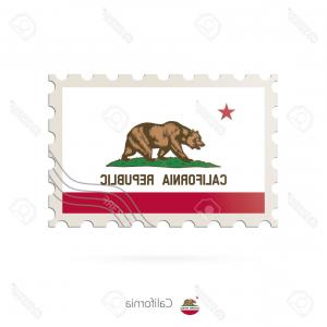 300x300 Photostock Vector State Flag Of California Republic With Brown