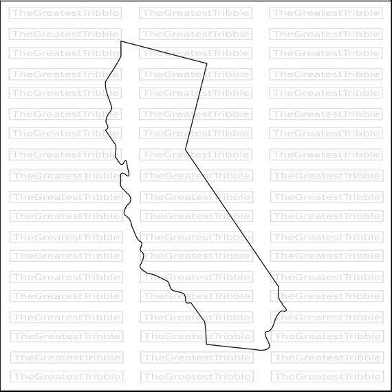 570x569 California State Map Outline Svg Png Jpg Eps Vector Graphic Clip