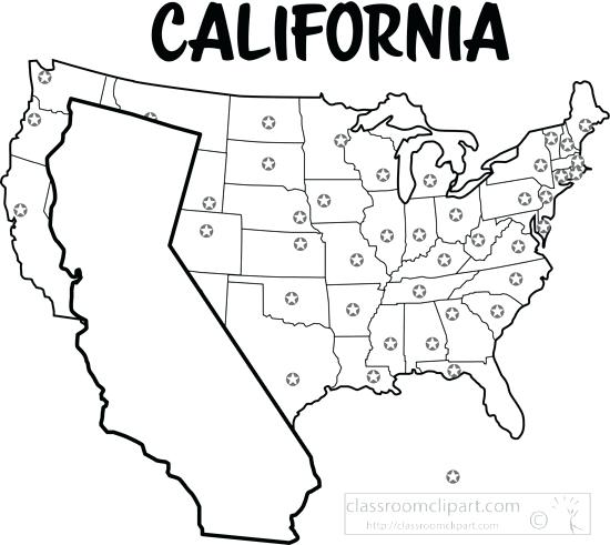 550x491 County Outline Map Set Vector Image California Print